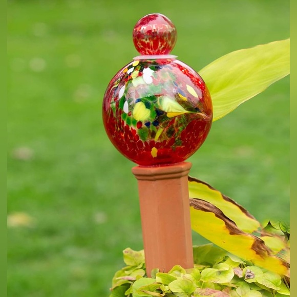 Echo Valley - Glass Globe Plant Quencher Indoor Outdoor Garden Stake (NEW) - Picture 2 of 10